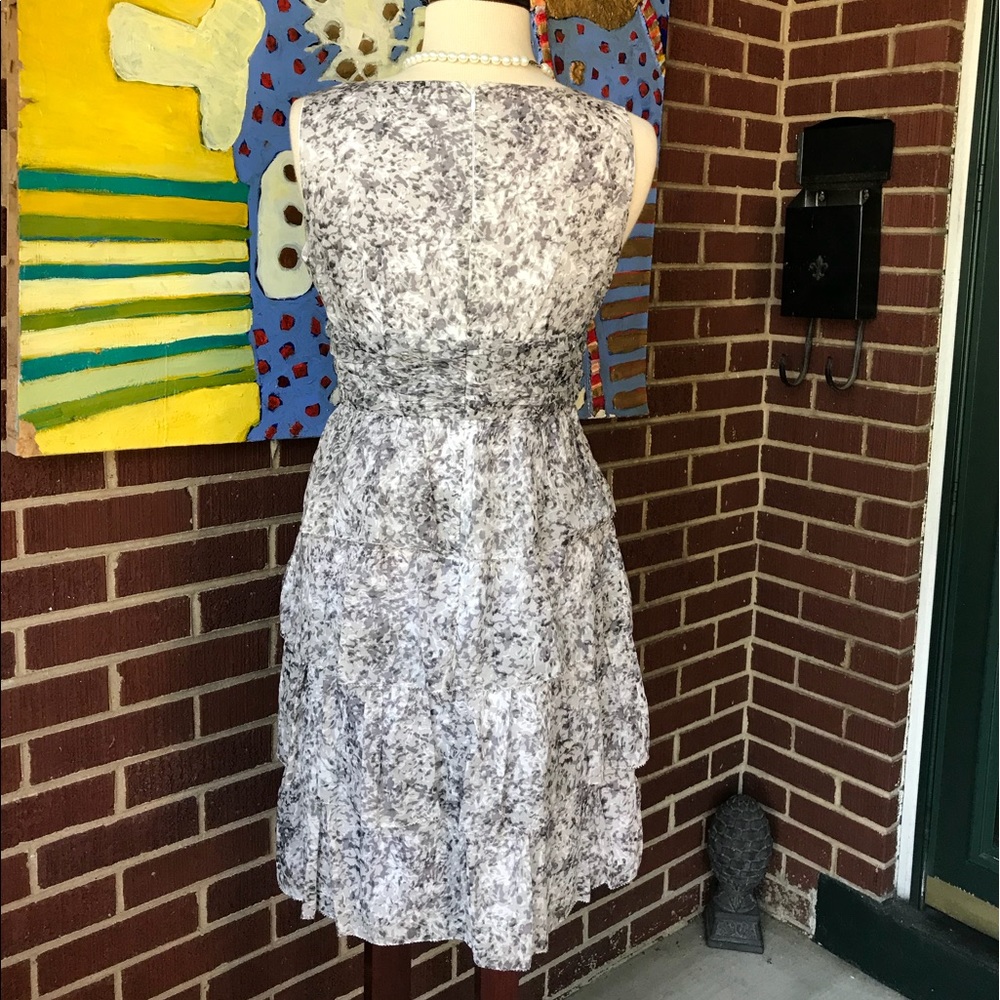 Talbots Ruched And Layered Petite Dress - Picture 5 of 8